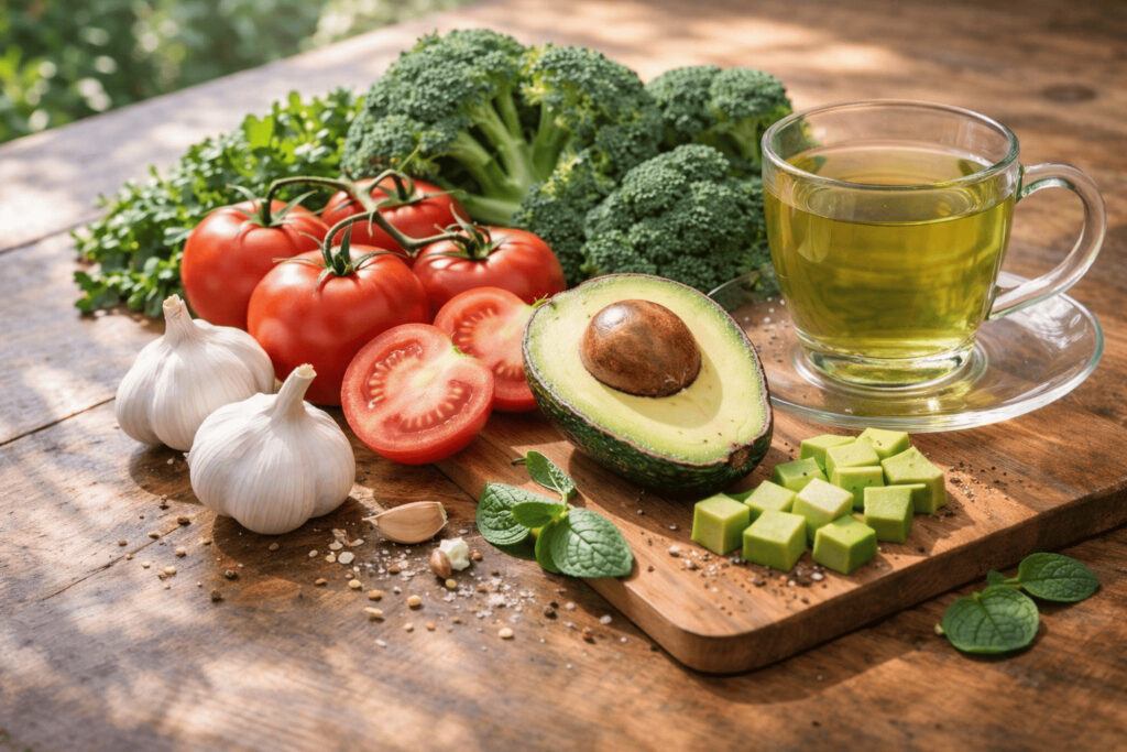 간에 좋은 음식