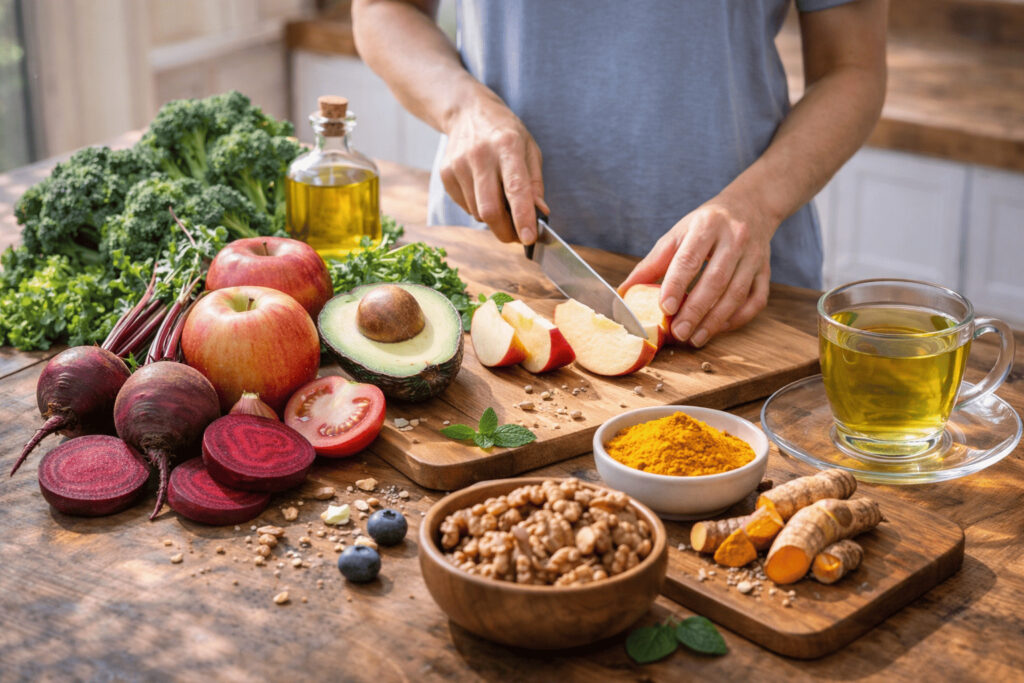 간에 좋은 음식