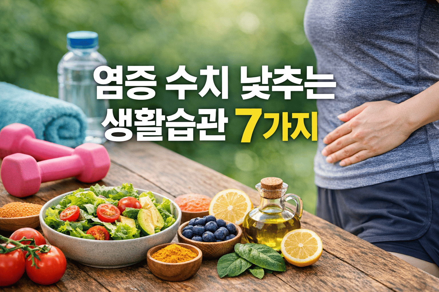 염증 수치 낮추는 생활습관7가지 대표이미지