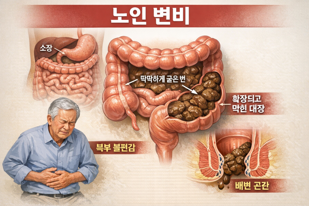 노인 변비 원인 설명