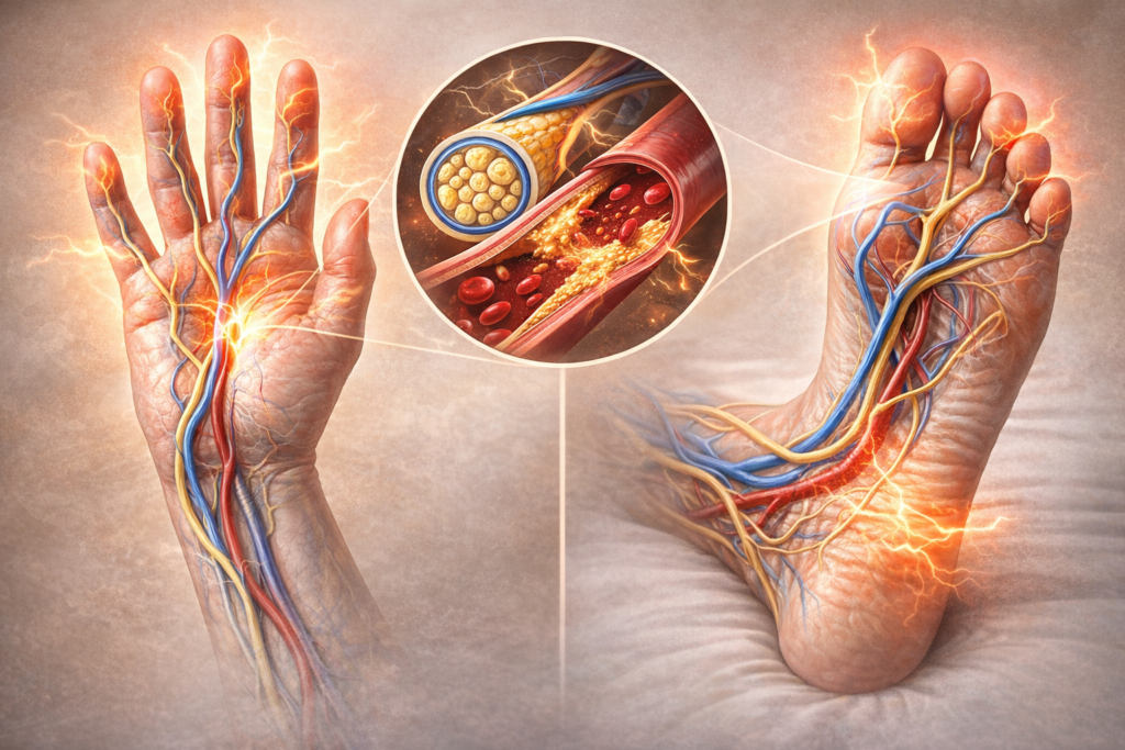 손발 저림 원인 설명