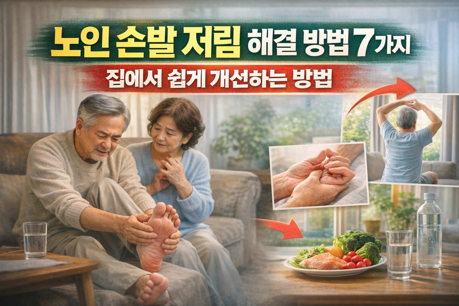 노인 손발 저림 해결 방법